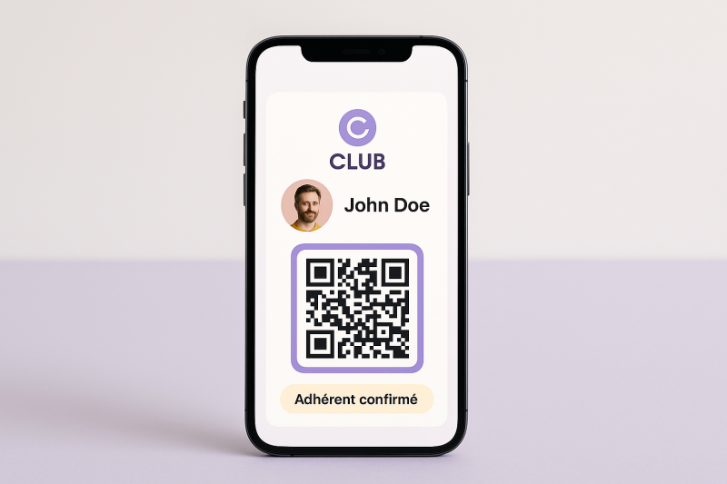 Carte de membre digitale pour clubs et associations