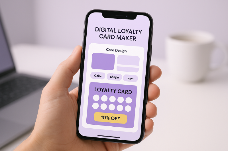 Digital loyalty card maker