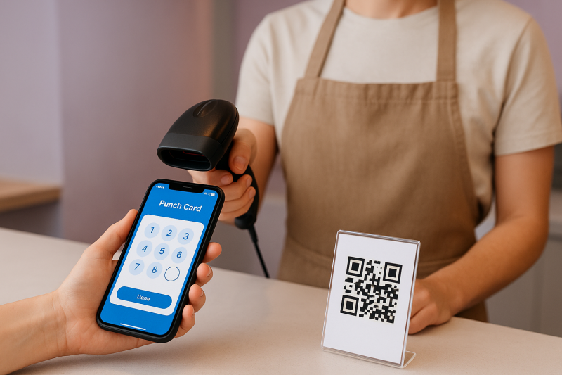 Digitale stempelkaart voor afhaalzaken Digitale stempelkaart voor afhaalzaken