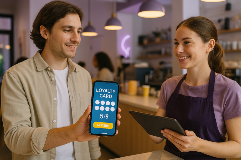 Mobile wallet loyalty platforms with real-time redemption tracking