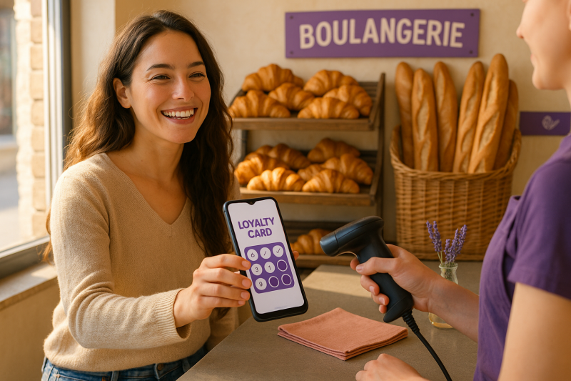 Programme de fidélisation pour les cafés et boulangeries