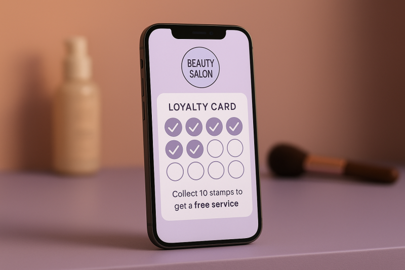 Spaarkaart schoonheidssalon