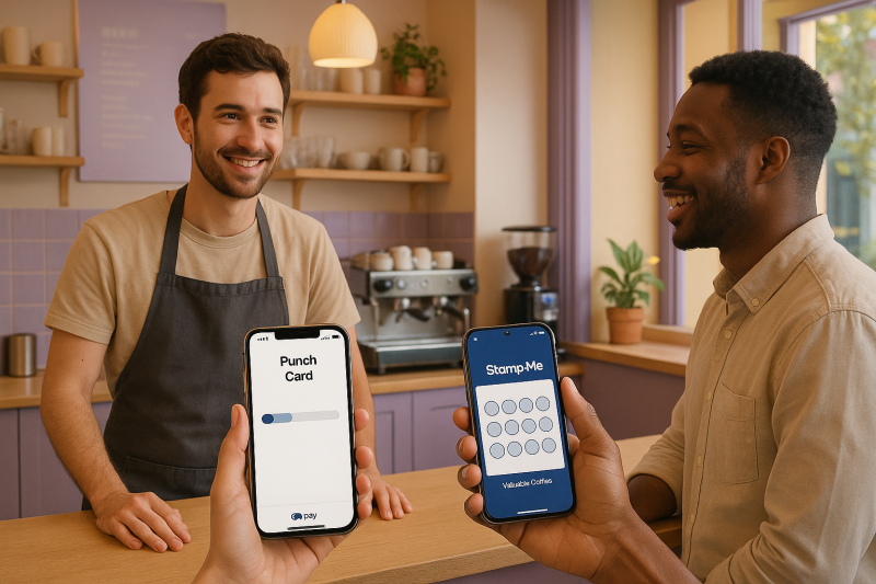 Stamp Me vs. Mobile Wallet Punch Cards Stamp Me vs. Mobile Wallet Punch Cards