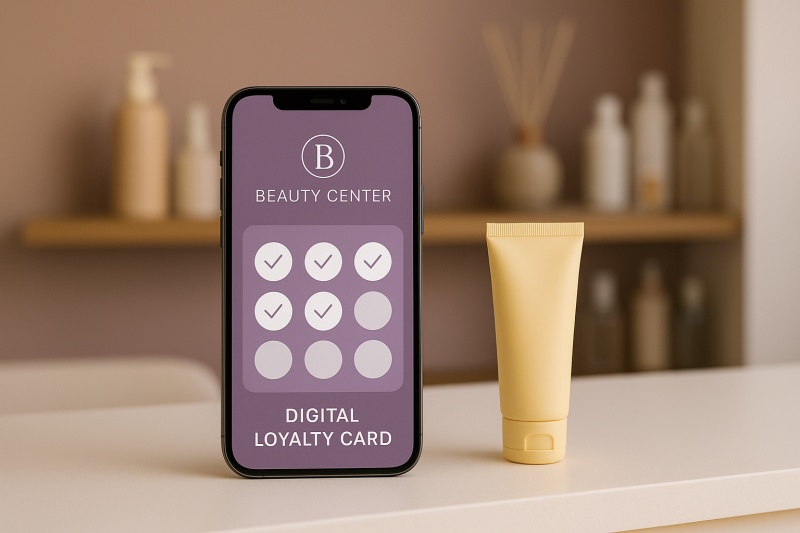 Tarjeta de fidelidad digital para centros de estética