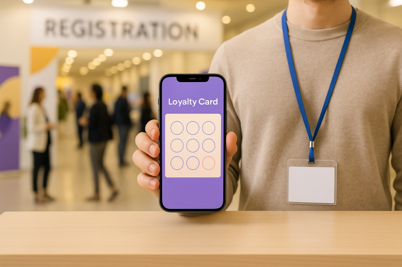 Tarjeta de fidelidad digital para eventos y ferias