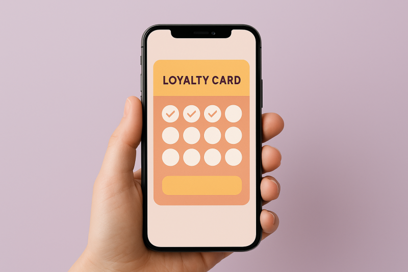 Tarjeta de fidelidad digital para negocios nuevos