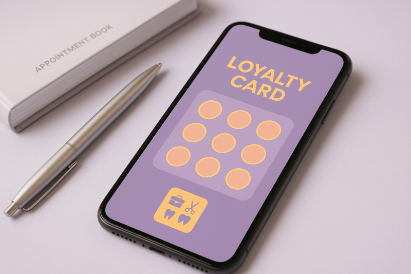 Tarjeta de fidelidad digital para servicios profesionales Tarjeta de fidelidad digital para servicios profesionales