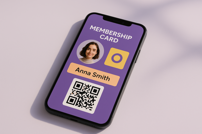 Tarjeta de socio digital